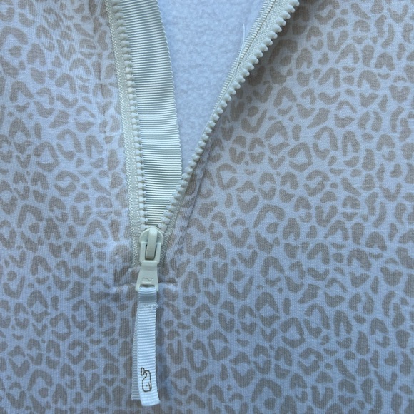 Vineyard vines leopard printed pullover half zip sweatshirt WOMENS XL dreamcloth - Picture 8 of 13